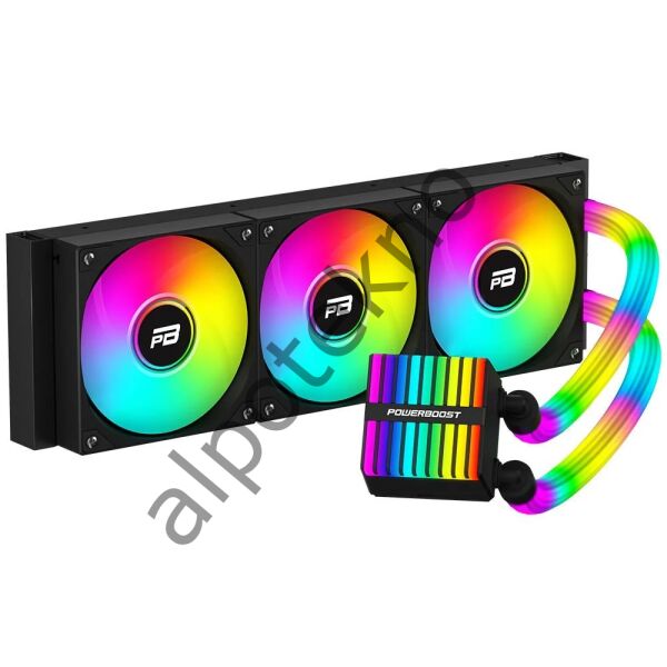 PowerBoost Legend 360B ARGB Fanlı 360mm (LGA1700/AM4/AM5) Sıvı Soğutma Siyah