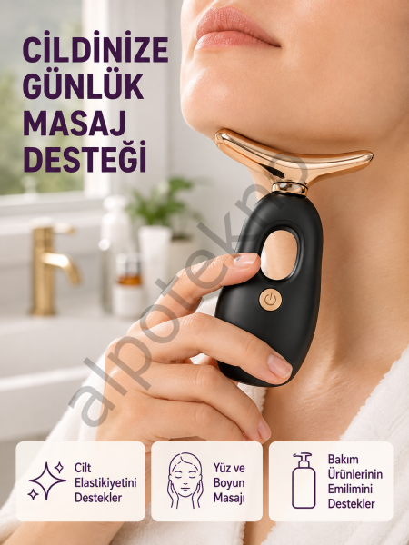 Yüz ve Göz Altı Masaj Cihazı – Kırışıklık Karşıtı & Nemlendirici Etki Destekli