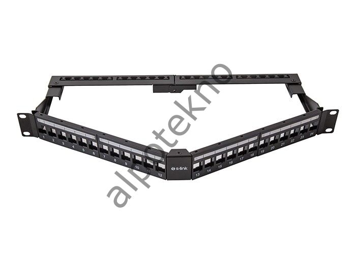 S-link SL-P625 24 lü Kolay Kullanımlı, UTP BOŞ V Şeklinde Patch Panel