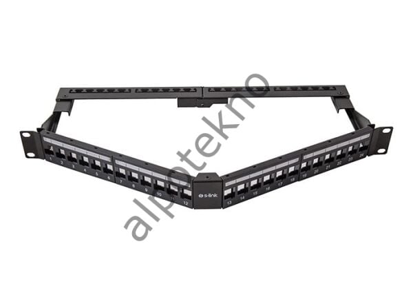 S-link SL-P625 24 lü Kolay Kullanımlı, UTP BOŞ V Şeklinde Patch Panel