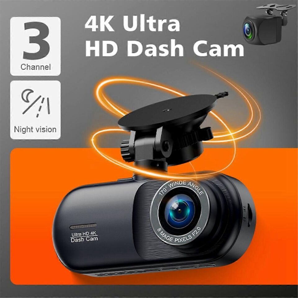 GLR Discovery 4K Ultra HD 3 Kameralı Araç Kamerası-Araç Güvenlik Seti