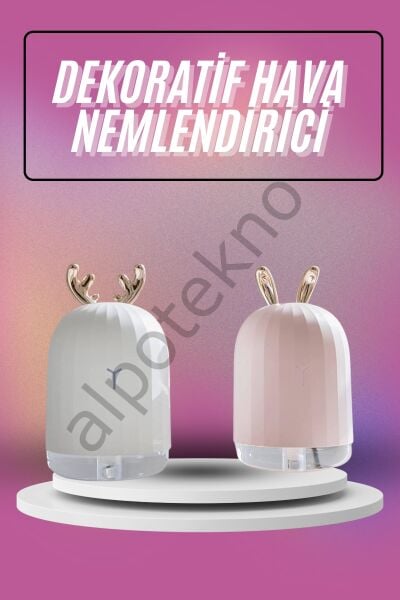 Hava Nemlendirici Ultrasonik Aromaterapi Difüzör Tavşan Nemlendirici
