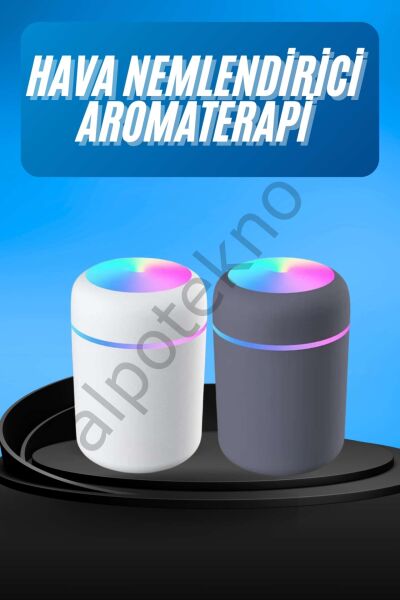 Humidifier LED Işıklı Mini Ortam Oda Kokusu Aromaterapi Buhardanlık