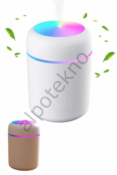 Humidifier LED Işıklı Mini Ortam Oda Kokusu Aromaterapi Buhardanlık