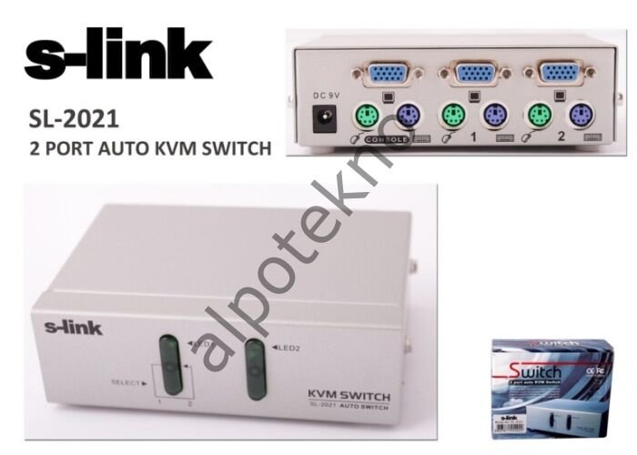 S-LINK SL-2021 2 Lİ OTOMATİK KWM SWİTCH