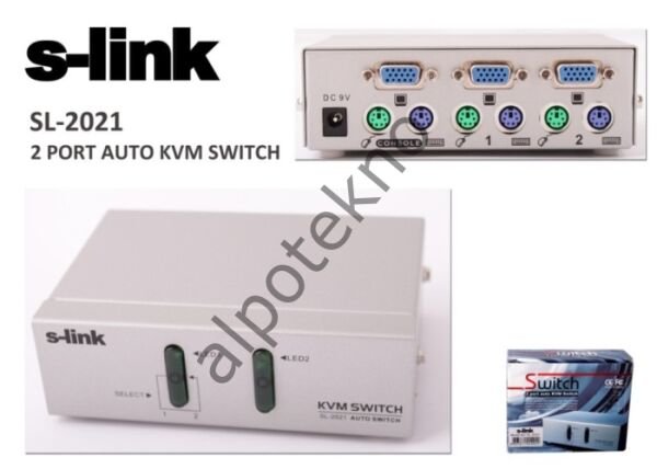 S-LINK SL-2021 2 Lİ OTOMATİK KWM SWİTCH