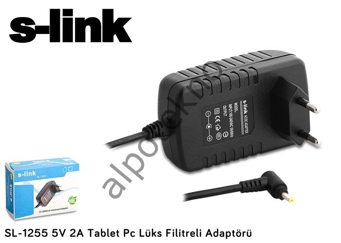 S-link SL-1255 5V 2A Tablet Pc Lüks Filitreli Adaptörü