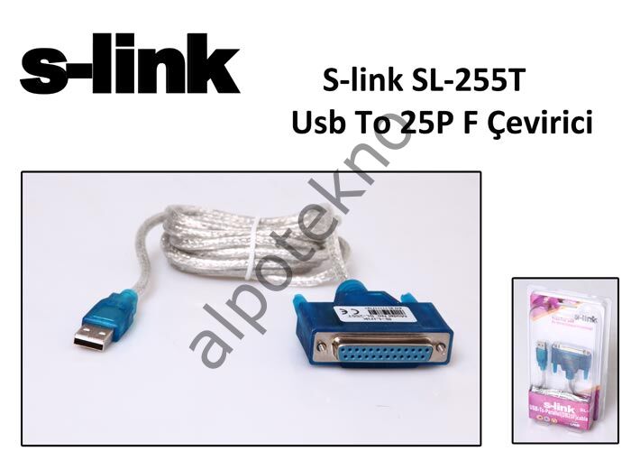 S-link SL-255T Usb To Paralel 25P F Çevirici