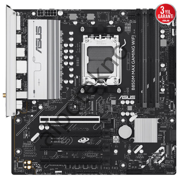 ASUS B850M MAX GAMING WIFI 4xDDR5 DP/HDMI 3xM2 AM5 ANAKART