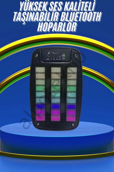 Kablosuz Hoparlör İOS ve Android Uyumlu Şarjlı SD Kart Girişli Bluetooth Hoparlör