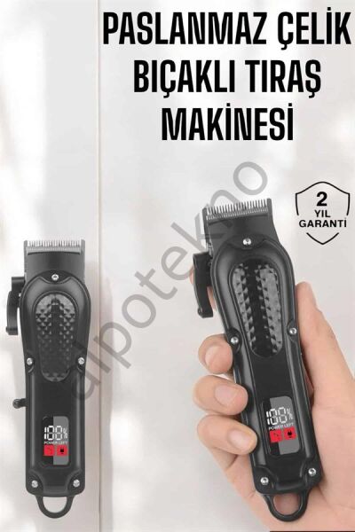 Sıfır Tıraş Makinesi Dijital Göstergeli Paslanmaz Çelik Bıçaklı Taşınabilir