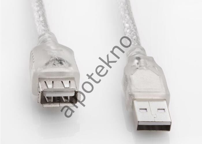 S-link SL-AF2003 Usb2.0 3m Şeffaf Uzatma Kablo