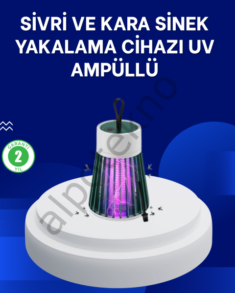 2’si 1 Arada LED Işıklı Elektrikli Böcek Öldürücü