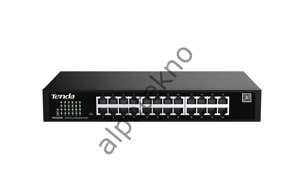 Tenda TEG2224D 24 Port 10/100/1000 Switch Cloud Yönetilebilir Çelik Kasa Switch