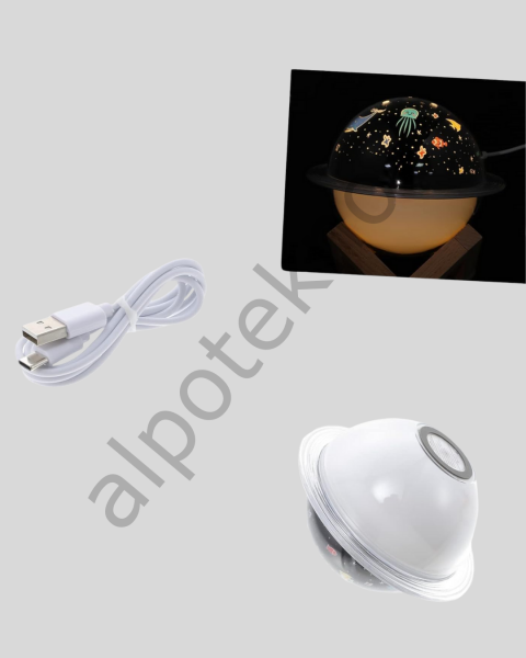 Gece lambası özellikli taşınabilir nemlendirici ve aromaterapi cihazı USB girişli