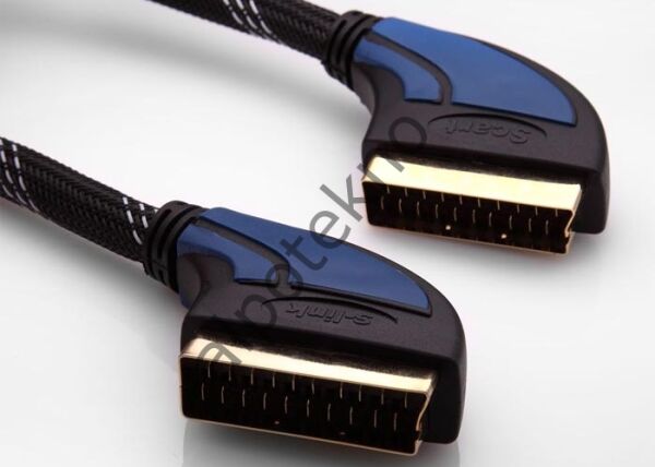 S-link SLX-935 SCART 2M Gold+Kılıflı Kablo