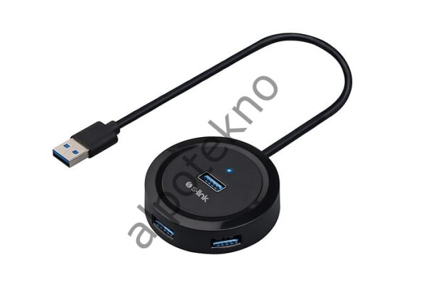 S-link SW-U300 4 Port Usb 3.0 Gri Usb Hub