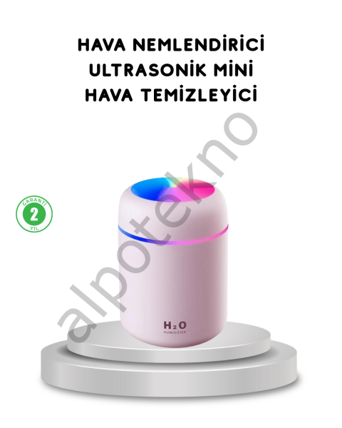 USB Bağlantılı LED Işıklı Hava Nemlendirici – Sessiz ve Kullanıcı Dostu Tasarım