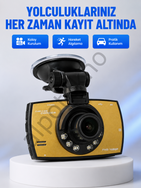 Full HD Araç Kamerası G Sensor Gece Görüşlü Dash Cam