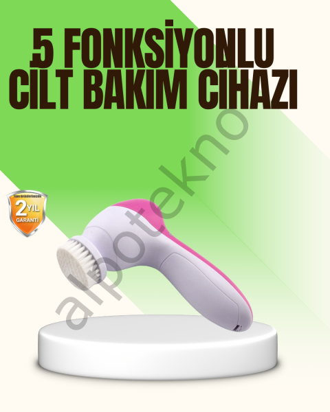 5 in 1 Elektrikli Yüz Temizleme ve Masaj Cihazı