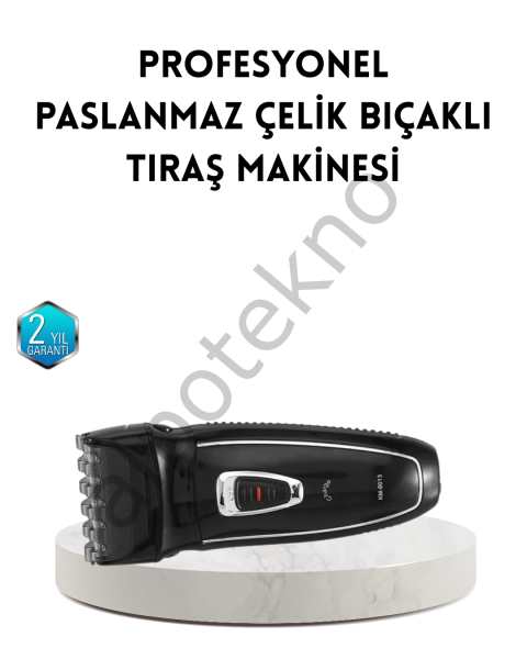 Unisex Şarjlı Saç ve Sakal Kesme Makinesi – Sessiz Motor, 1–12 mm Ayarlanabilir Başlık