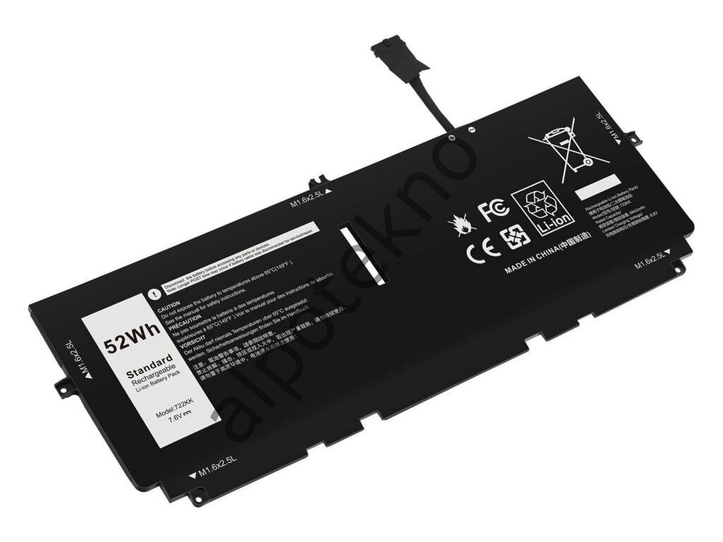RETRO Dell XPS 9300, 722KK Notebook Bataryası