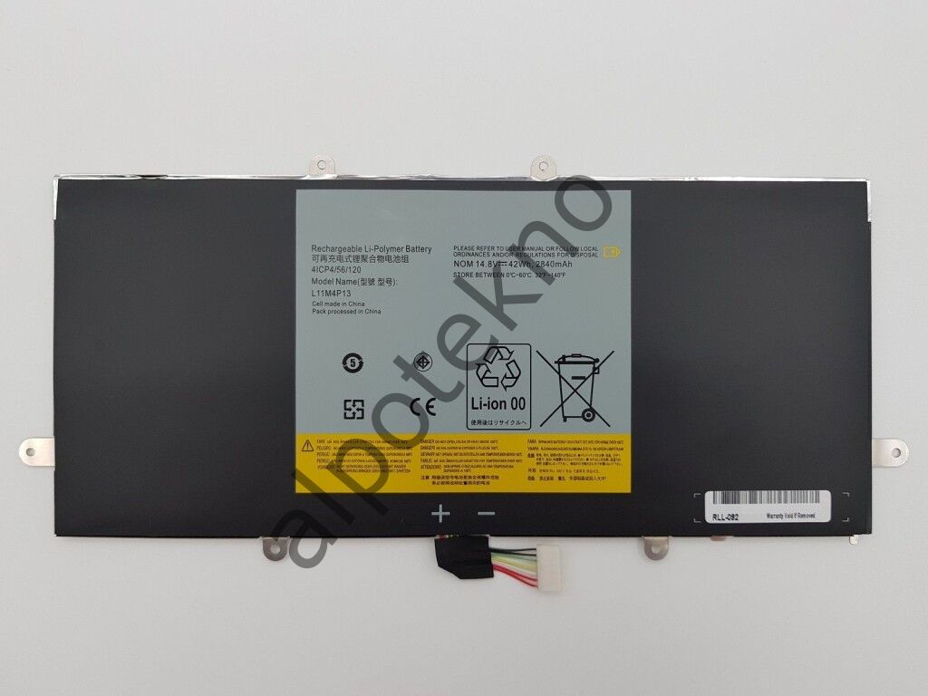 RETRO Lenovo IdeaPad Yoga 11, Yoga 11s, L11M4P13 Notebook Bataryası