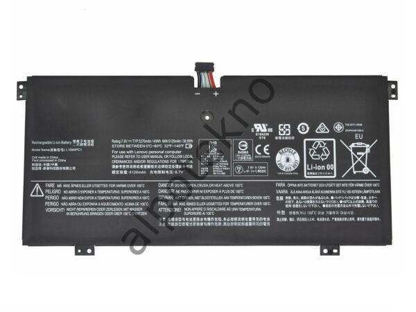 RETRO Lenovo IdeaPad Yoga 710-11IKB, L15M4PC1 Notebook Bataryası