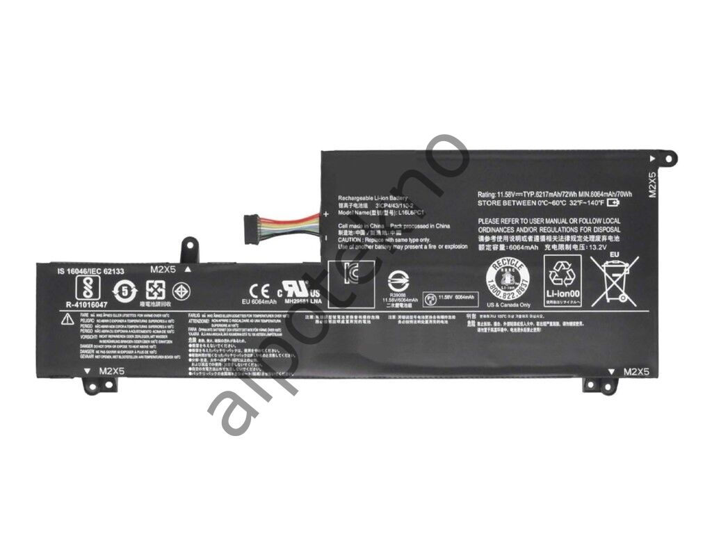 RETRO Lenovo IdeaPad Yoga 720-15IKB, L16M6PC1 Notebook Bataryası