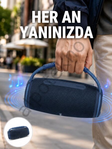 Net Stereo Ses Sunan IPX5 Su Geçirmez Bluetooth Hoparlör Yeni Nesil