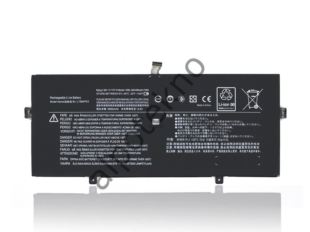 RETRO Lenovo IdeaPad Yoga 910-13IKB, L15M4P23 Notebook Bataryası