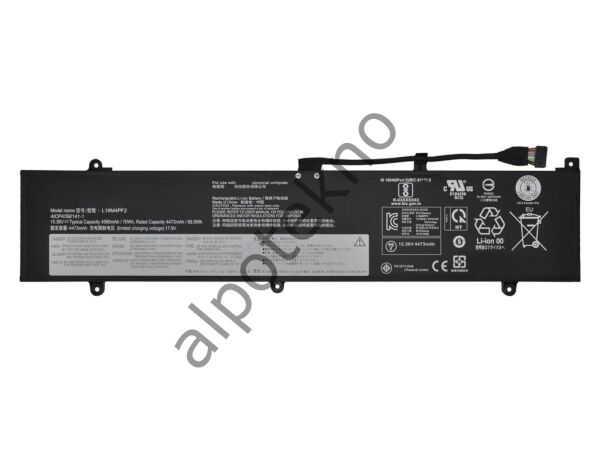 RETRO Lenovo IdeaPad Slim 7-15IMH05, L19M4PF2 Notebook Bataryası