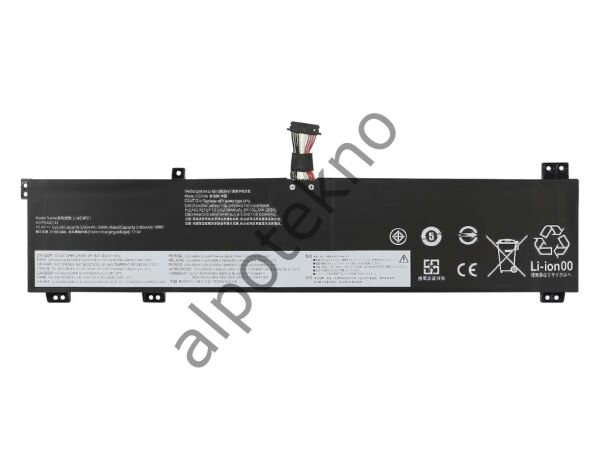 RETRO Lenovo Legion 5-15ARH05, L19C4PC1 Notebook Bataryası - Ver.2
