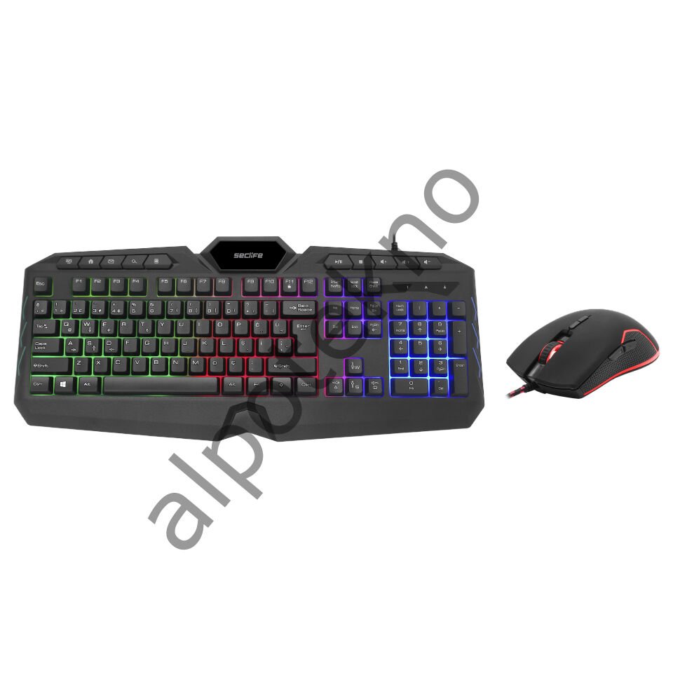 Seclife SLK-4844B Multimedya Gaming Klavye Mouse set