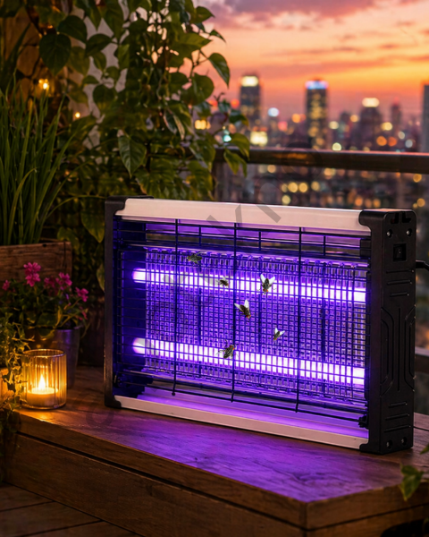 Ev Balkon Mutfak İçin Elektrikli Sinek Savar UV Işıklı Sessiz Lamba