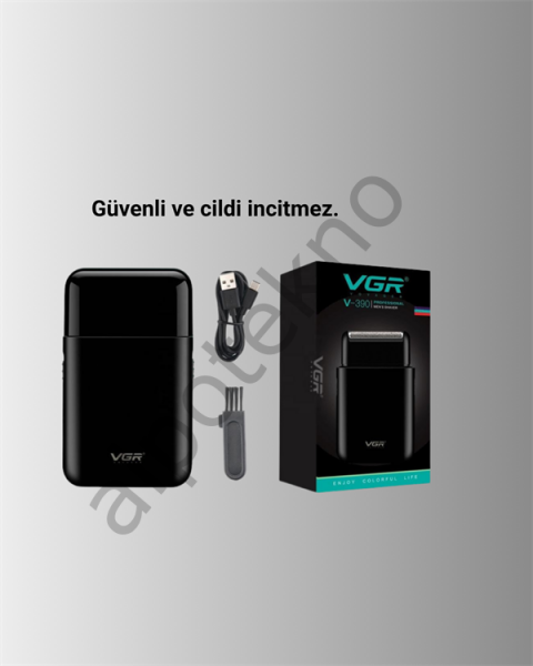 USB Şarjlı Traş Makinesi – Piston + Ağ Başlık, 600 mAh Batarya