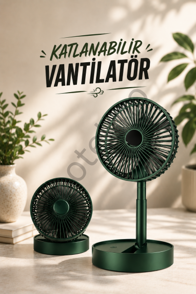 Soğutucu Vantilatör Telefon Standlı Mini Fan