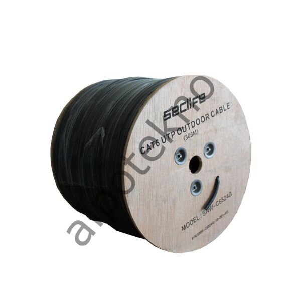 Seclife SNW-C6524G UTP 23 AWG 305m Outdoor Cat6 Kablo