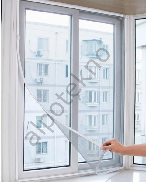 Pencere Sineklik Tülü 100x150 CM Çift Taraflı Bant Hediyeli Kesilebilir Tül Sineklik Seti