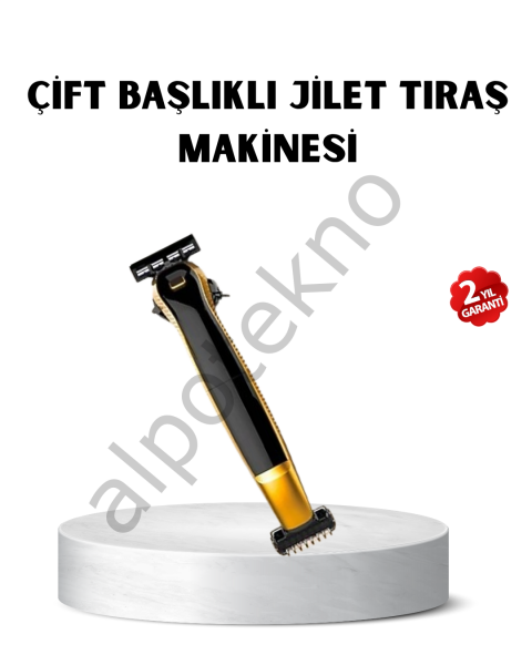 Çift Bıçaklı Tıraş Makinesi – Sinek Kaydı Sonuç, Yıkanabilir Başlık, Kompakt Seyahat Modeli
