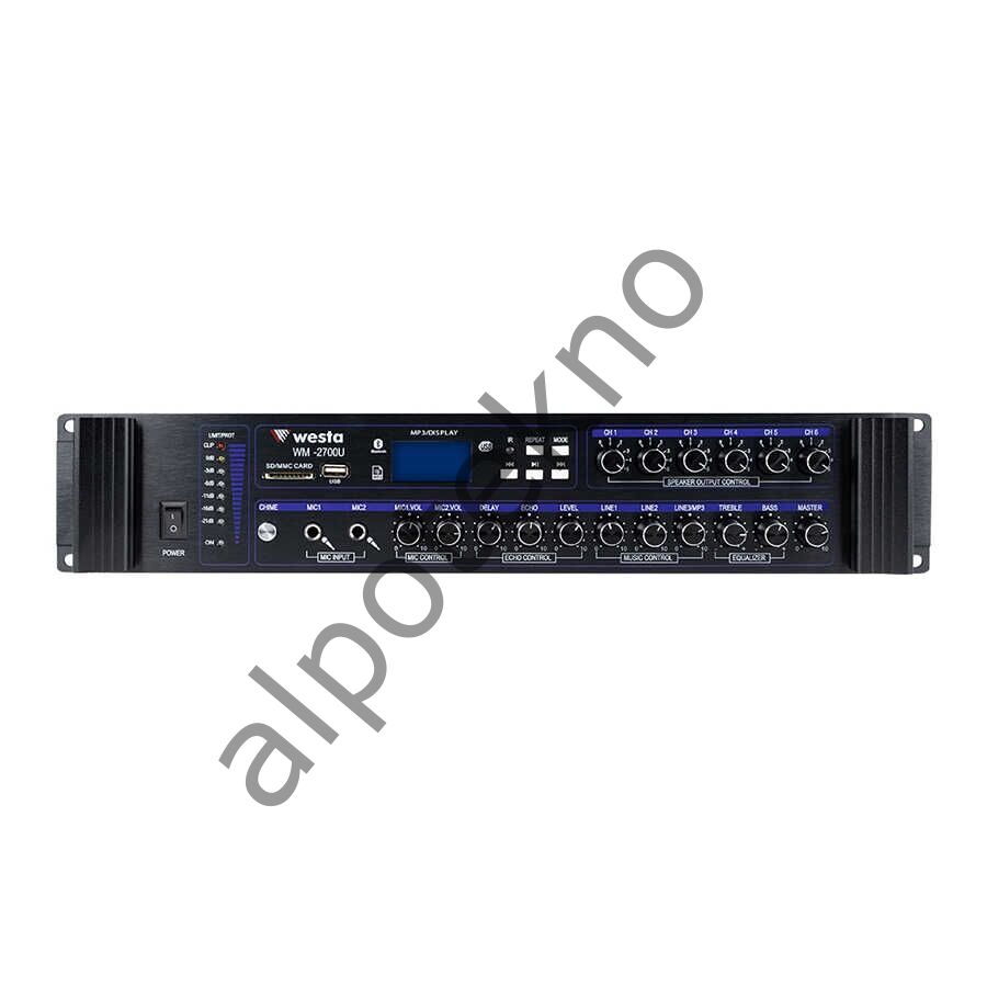 WESTA WM-2700U 700W 6 BÖLGELİ MIXER AMFİ