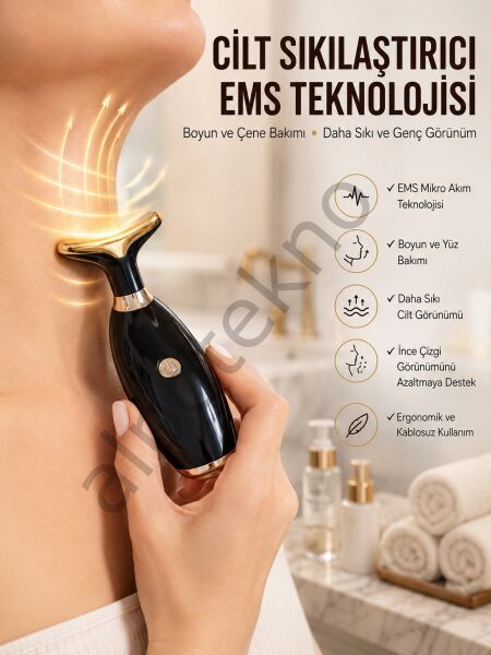 Yüz Ve Boyun Kırşıklık Giderici Ems Güzellik Cihazı Gıdık,Sarkma,Kırışıklık Yüz Masaj Aleti