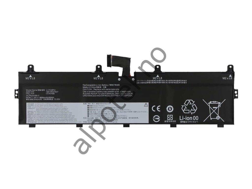 RETRO Lenovo ThinkPad P72, L17C6P51 Notebook Bataryası