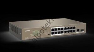 Tenda TEF1118P-16-150W 16Port 10/100 PoE +2 Gigabit/SFP Switch