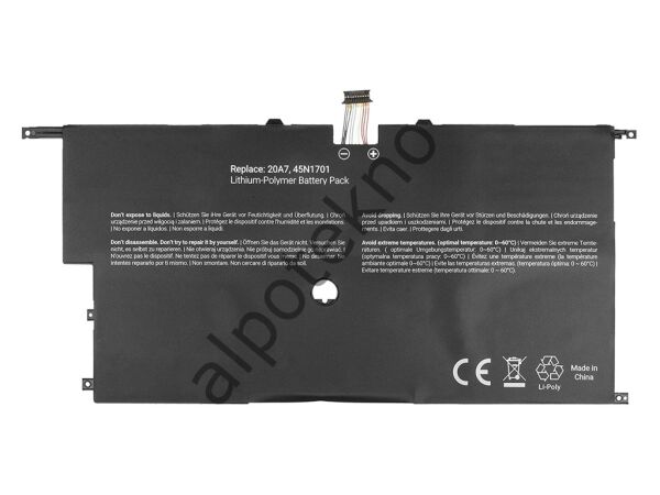 RETRO Lenovo ThinkPad X1 Carbon Gen3 00HW003 Notebook Bataryası