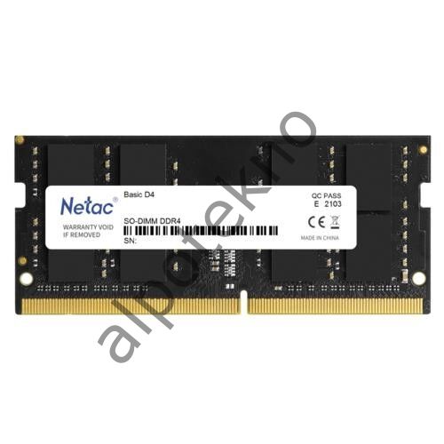 16GB Netac Basic 3200MHz (NTBSD4N32SP-16) DDR4 Notebook Ram