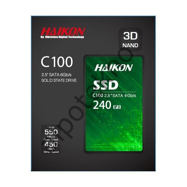 240GB Hikvision 550/430Mbs (HS-SSD-C100/240G) 2.5'' SSD Disk