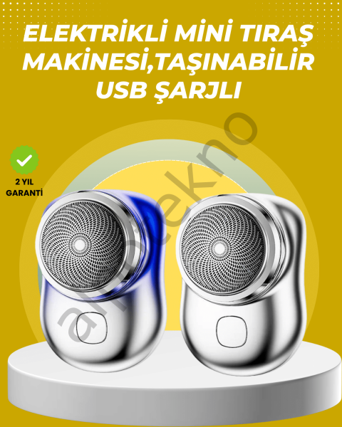 Taşınabilir, cep boyunda, şarjlı elektrikli tıraş makinesi