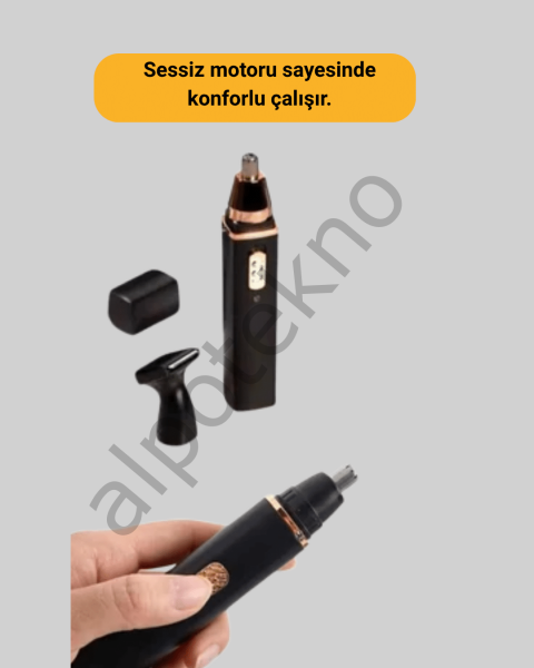 USB şarjlı, yıkanabilir başlıklı kişisel bakım cihazı-Tıraş Makinesi