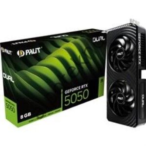 Palit RTX5050 Dual 8GB 128Bit GDDR6 3xDP 1xHDMI 2.1b,  2.1b, 550W Min PSU E.Kart